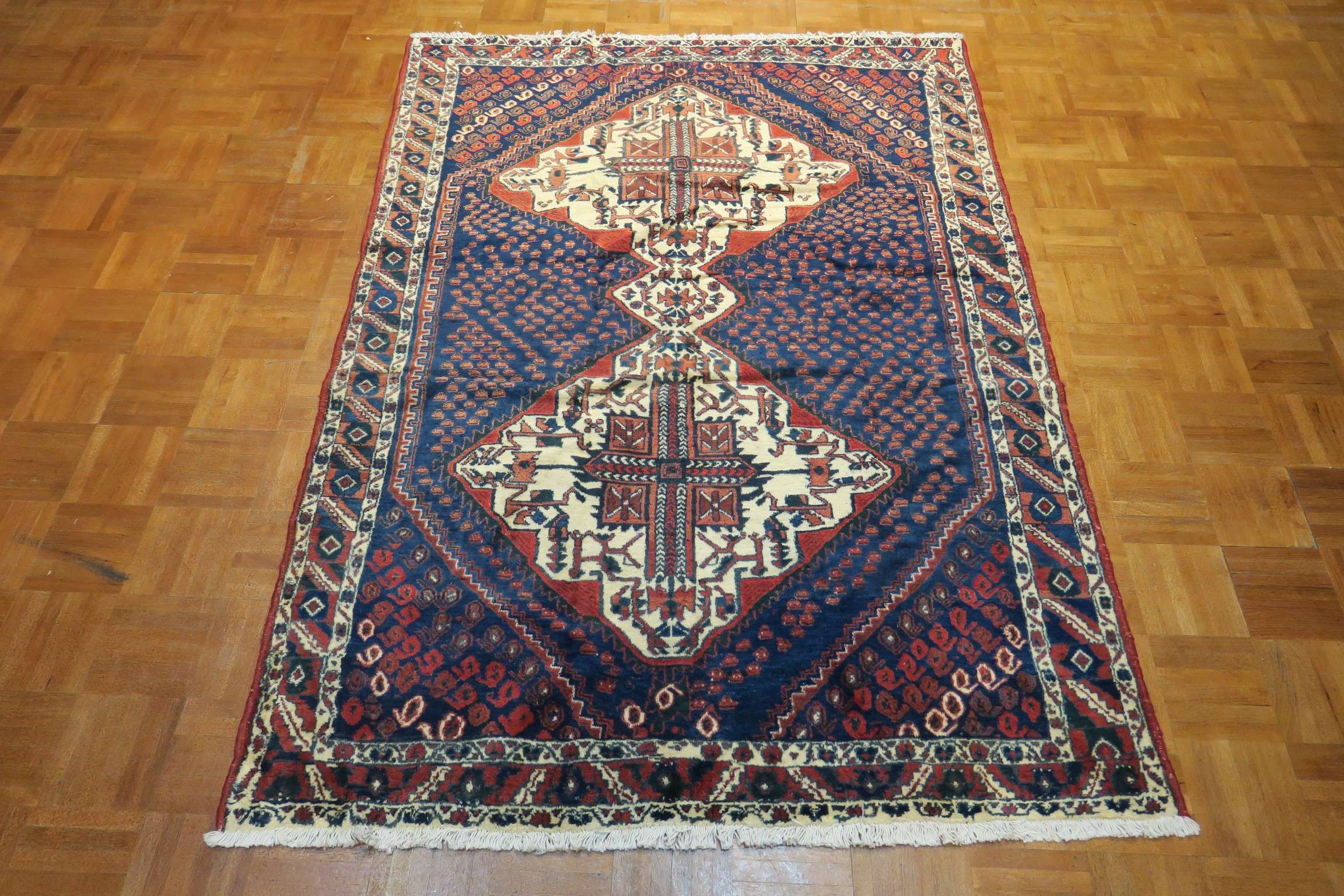 4'3'' x 5'8'' Persian Sirjan Rug - Image 11