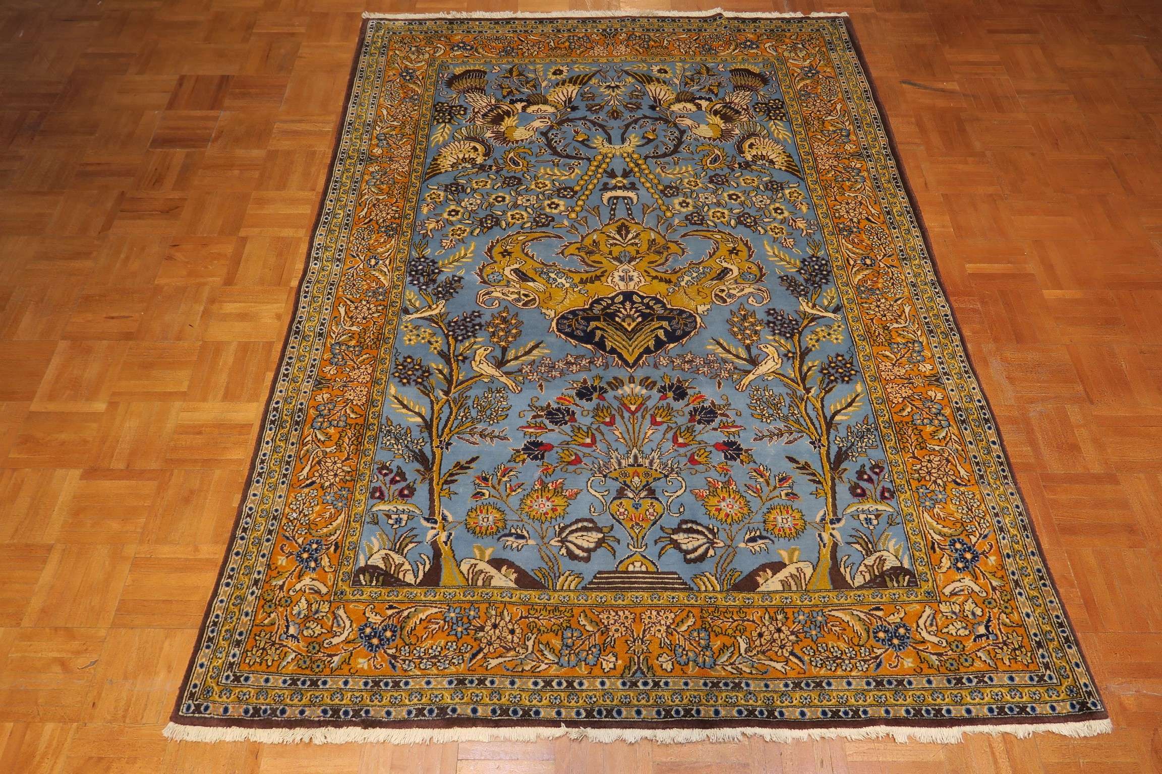 4'9'' x 6'4'' Persian Qoumsheh Rug - Image 12