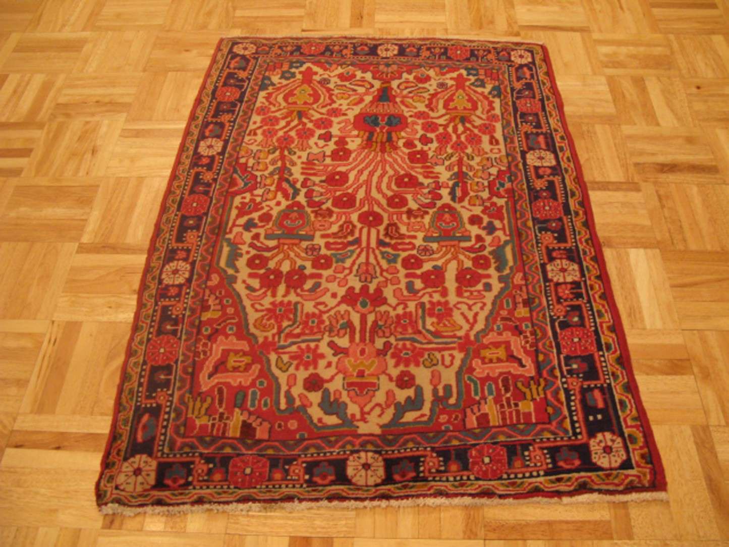 2' 4" x 3' 3" Persian Farahan Rug - Image 2