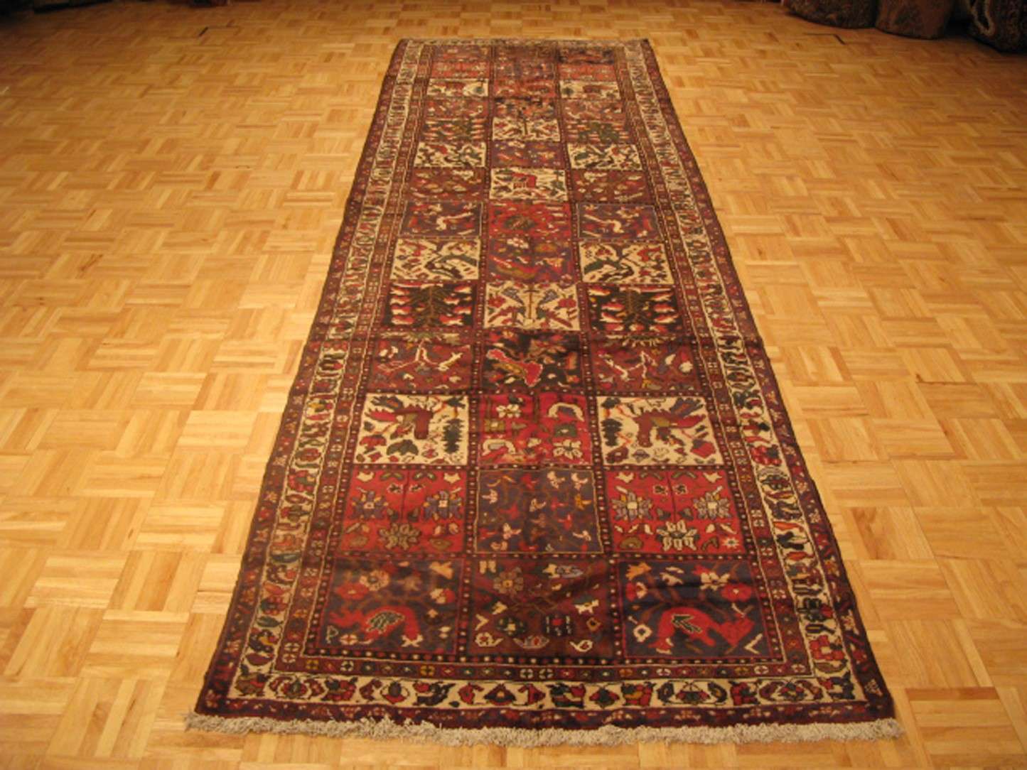 3' 1" x 12' 7" Persian Bakhtiari Runner - Image 2