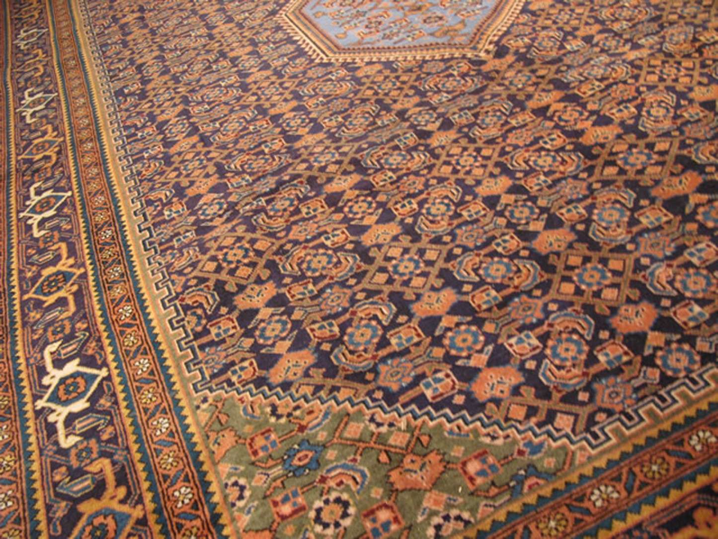 7' 3" x 10' 1" Persian Ardabil Rug - Image 4