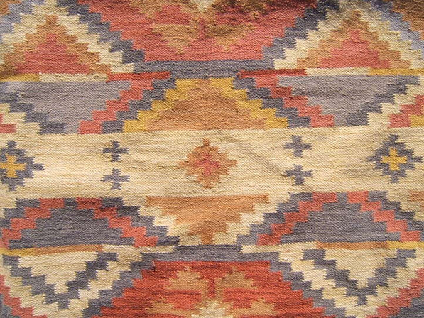 6' 0" x 14' 4" India Kilim Rug - Image 6
