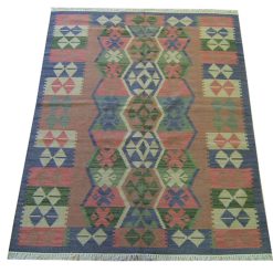 Alternative view of 6' 5" x 8' 2" India Kilim Rug