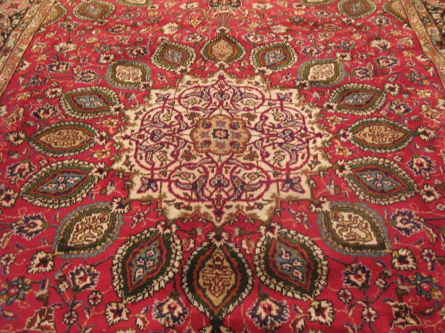 6' 8" x 9' 7" Persian Tebriz Rug - Image 3