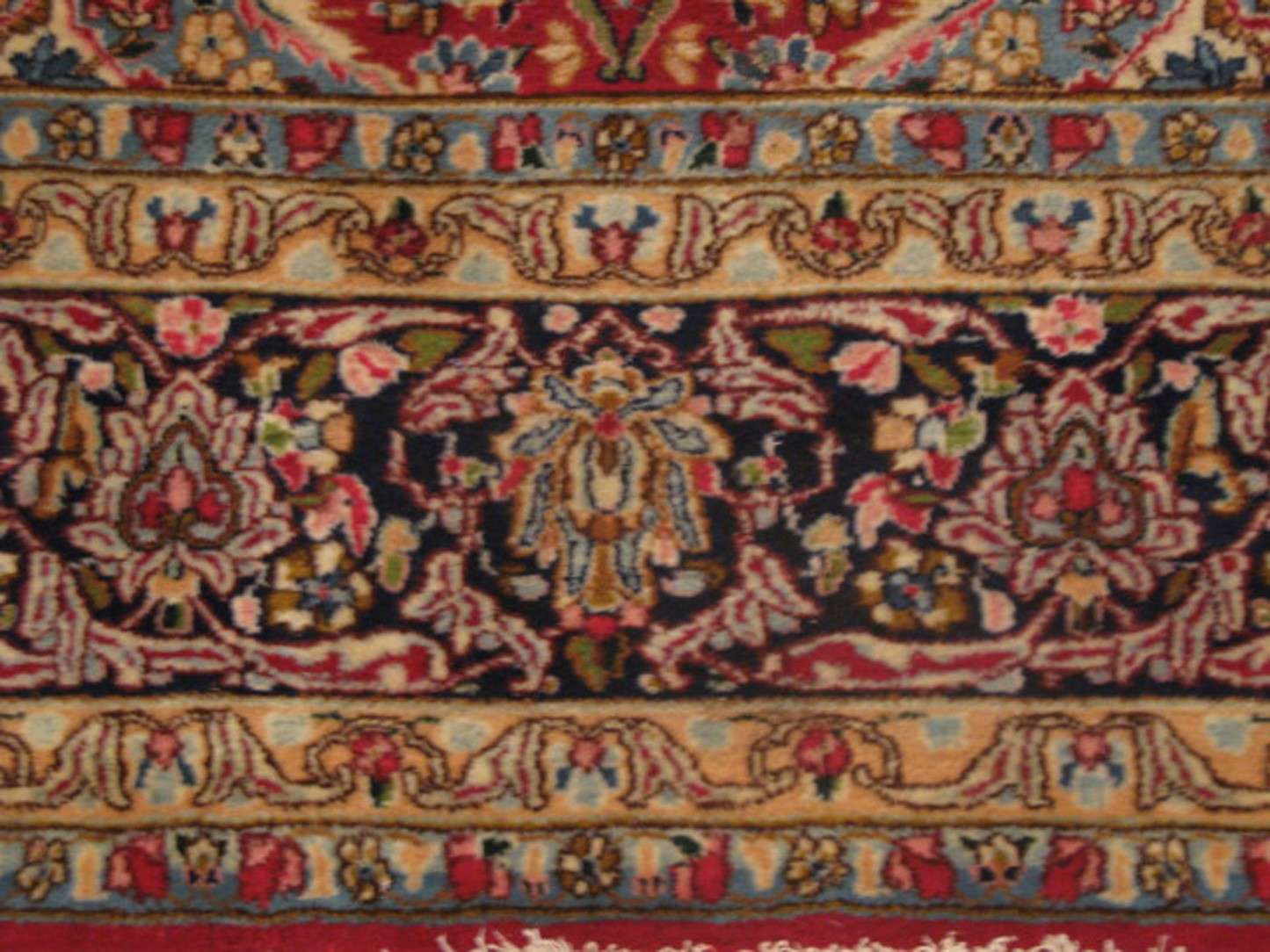 9' 2" x 11' 1" Persian Kirman Rug - Image 11