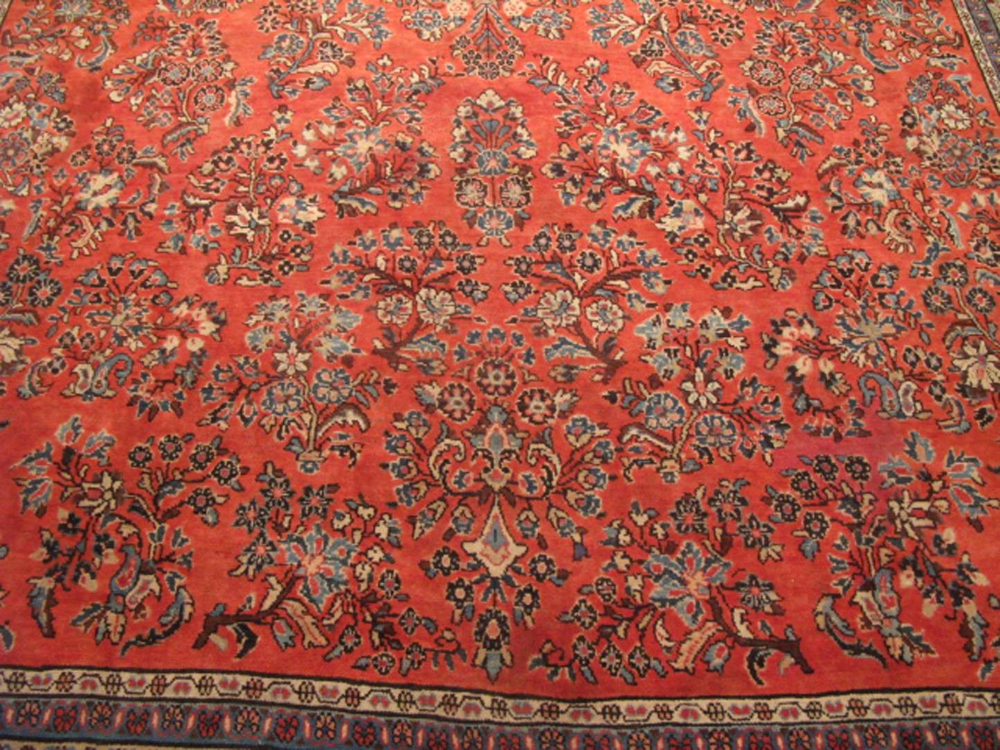 8' 9" x 12' 7" Persian Sarouk Rug - Image 7