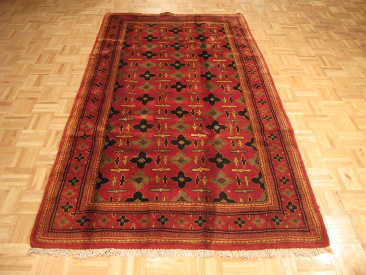 4' 4" x 8' 2" Persian Hamadan Rug - Image 2