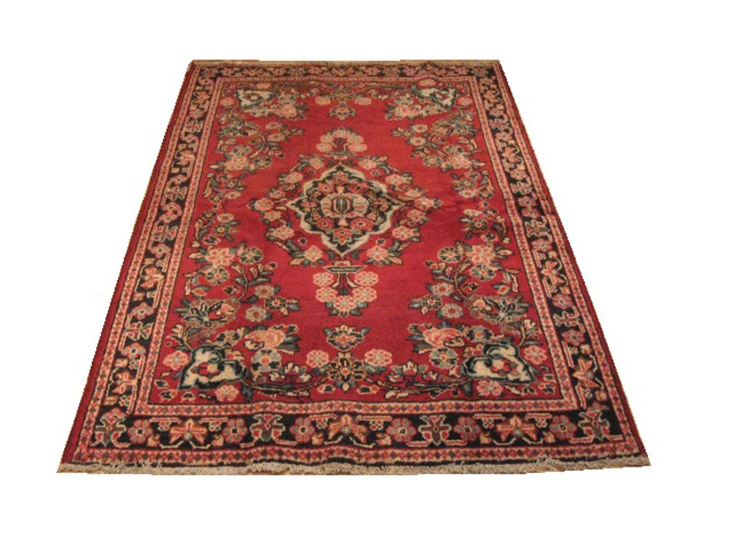 4' 4" x 6' 7" Persian Sarouk Rug