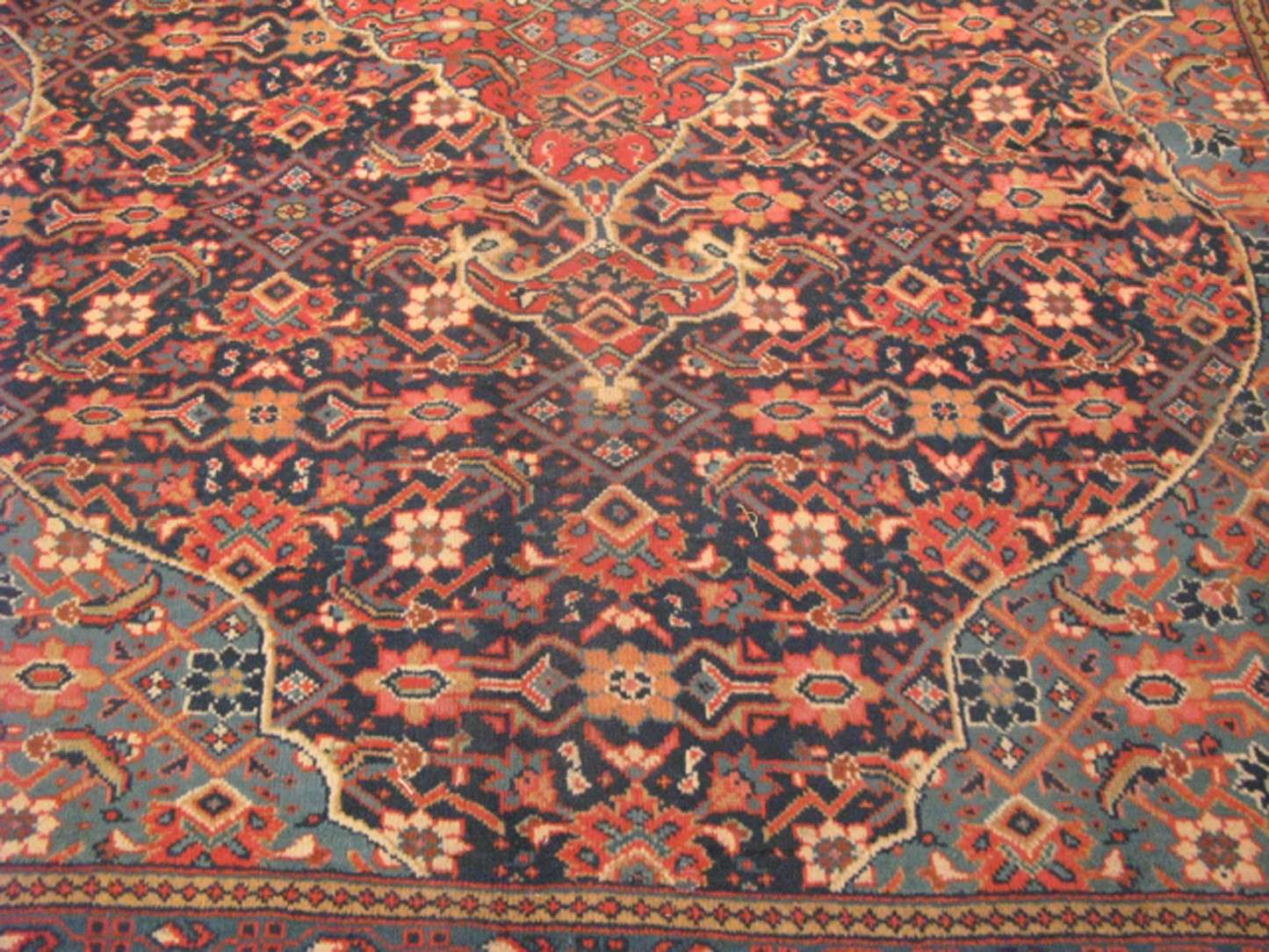 7' 3" x 10' 0" Persian Sarouk Rug - Image 7