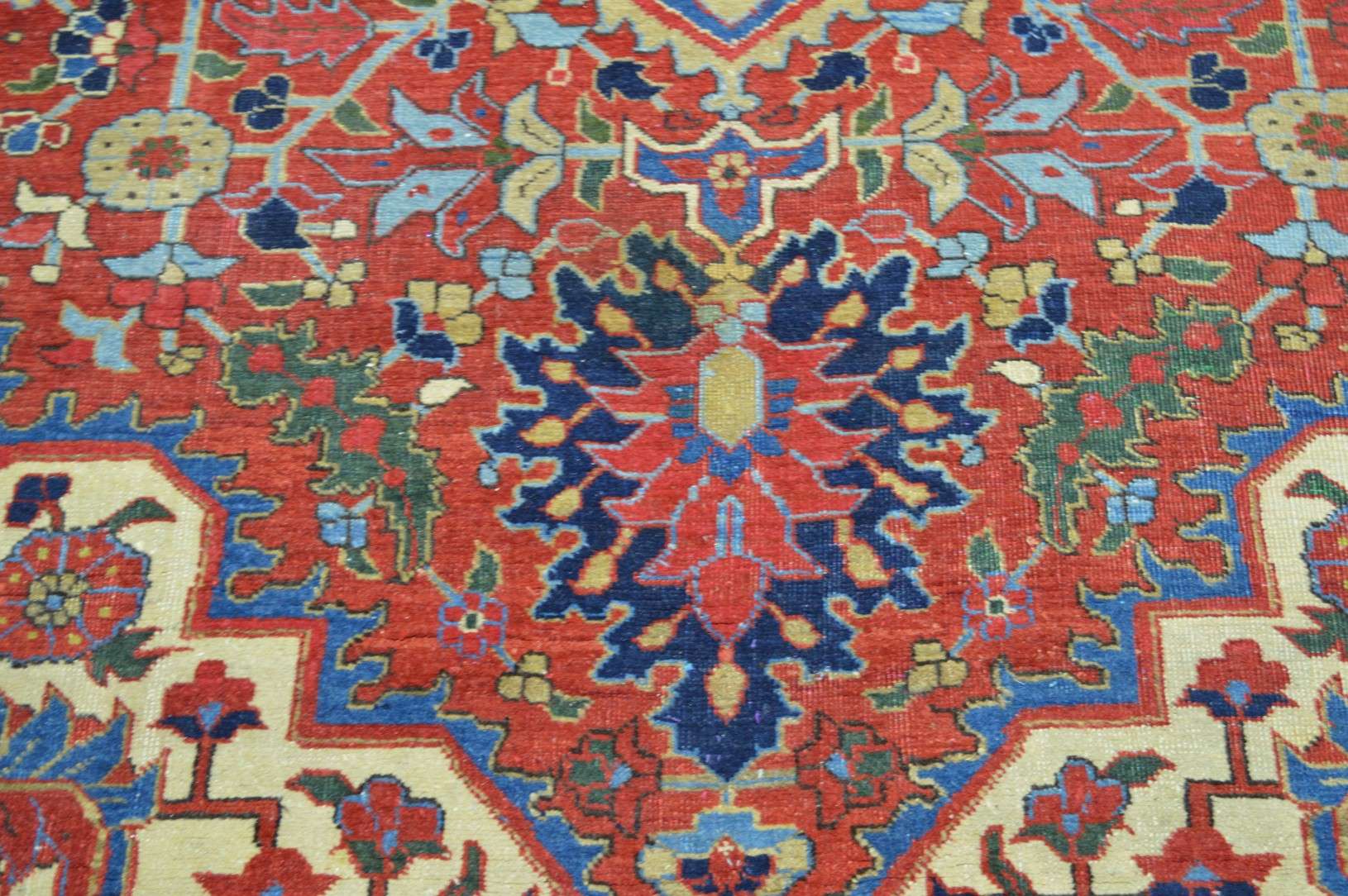 9' 1" x 11' 9" Persian Heriz Rug - Image 6