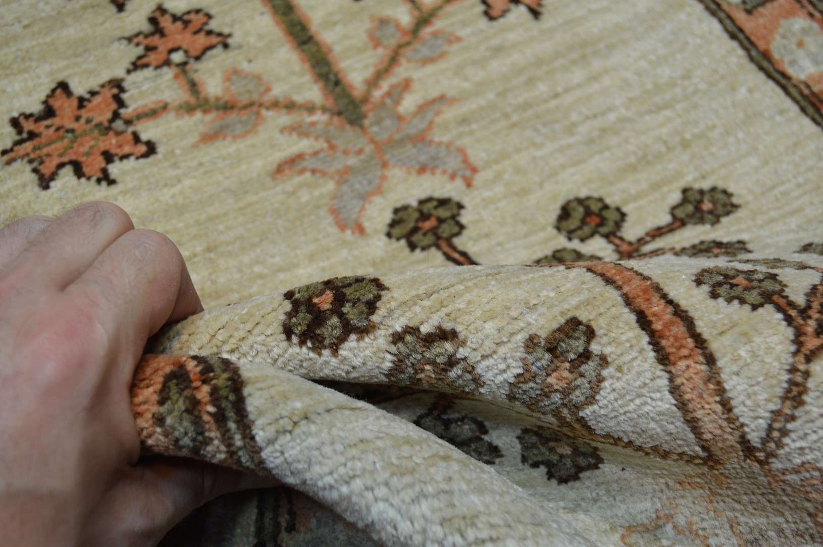 1' 8" x 2' 3" India Oushak Rug - Image 11