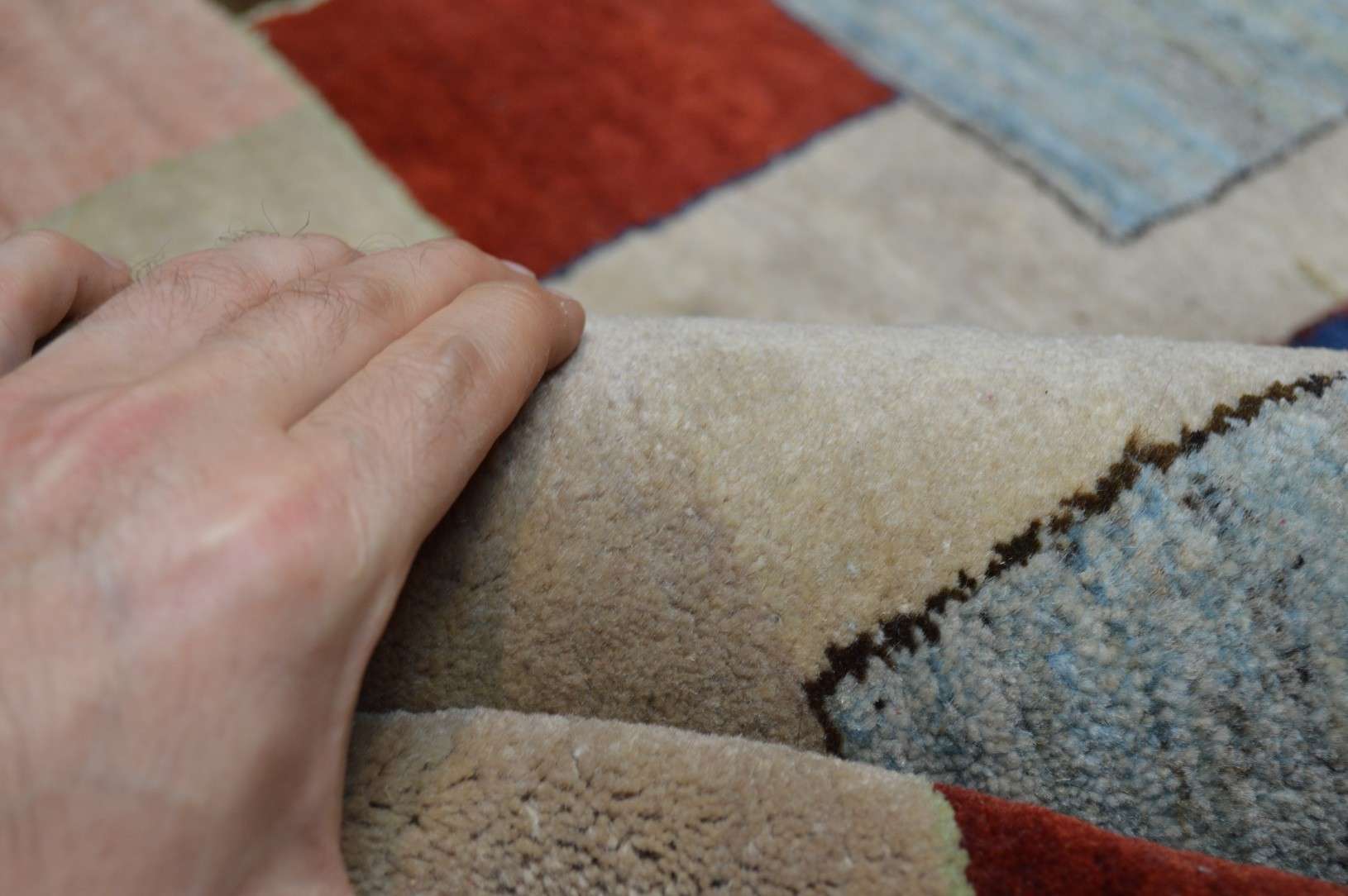 4' 3" x 6' 1" India Gabbeh Rug - Image 4