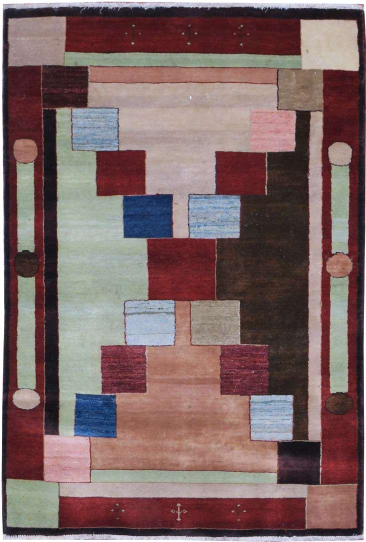 4' 3" x 6' 1" India Gabbeh Rug