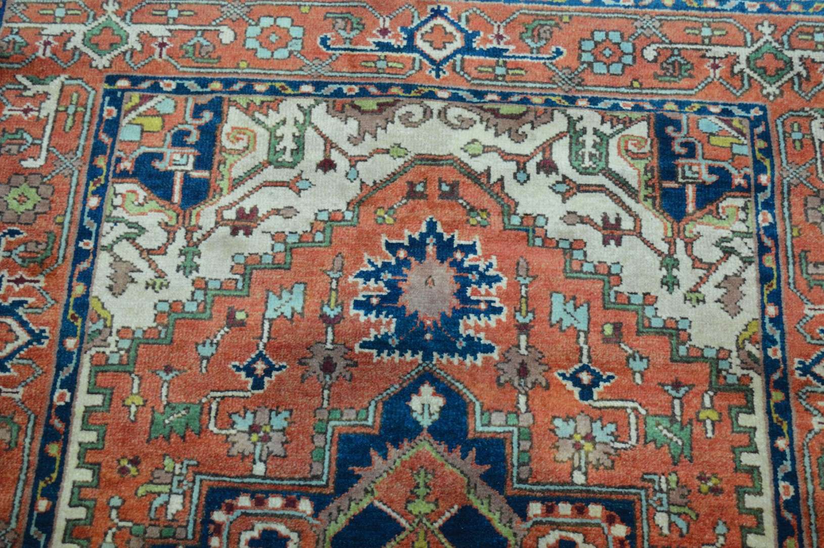 3' 8" x 6' 0" India Serapi Rug - Image 6
