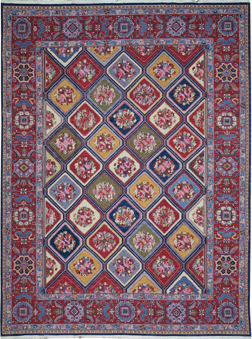 8' 5" x 11' 7" India Soumak Rug