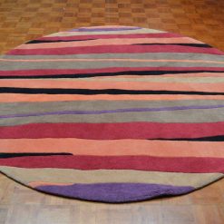 Alternative view of 7' 3" x 7' 3" India Contemporary Round Rug