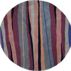 7' 3" x 7' 3" India Contemporary Round Rug