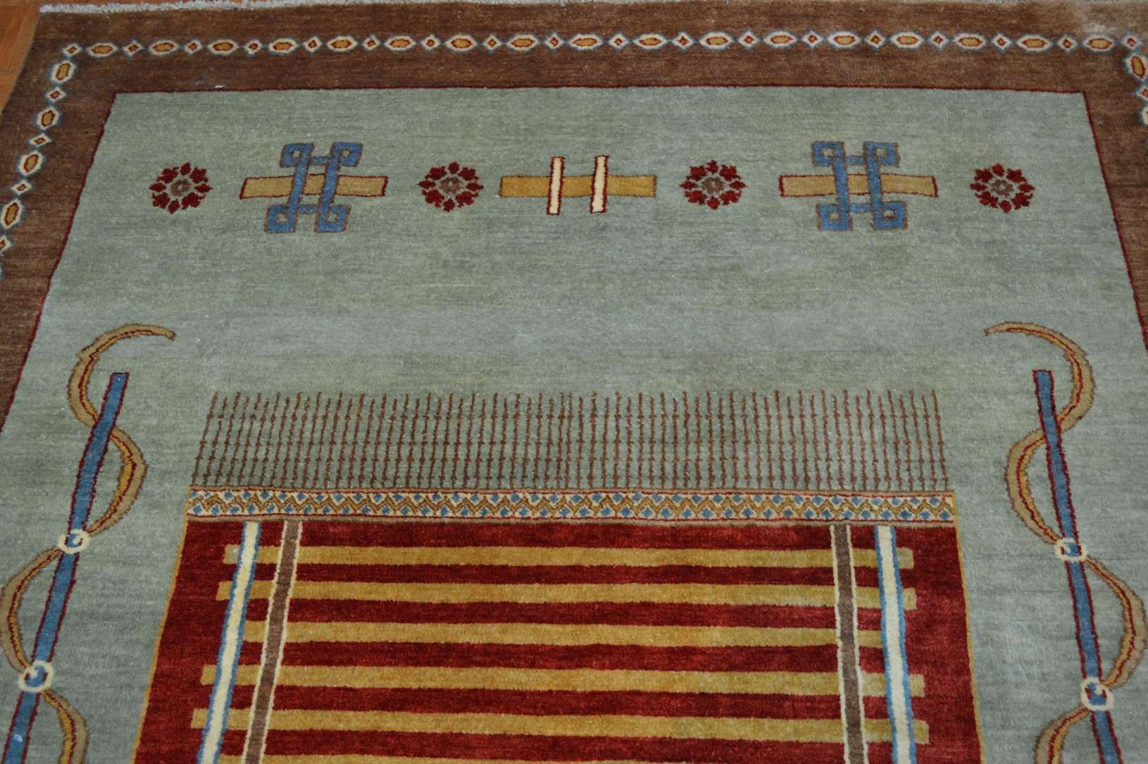 5' 9" x 9' 6" India Gabbeh Rug - Image 5