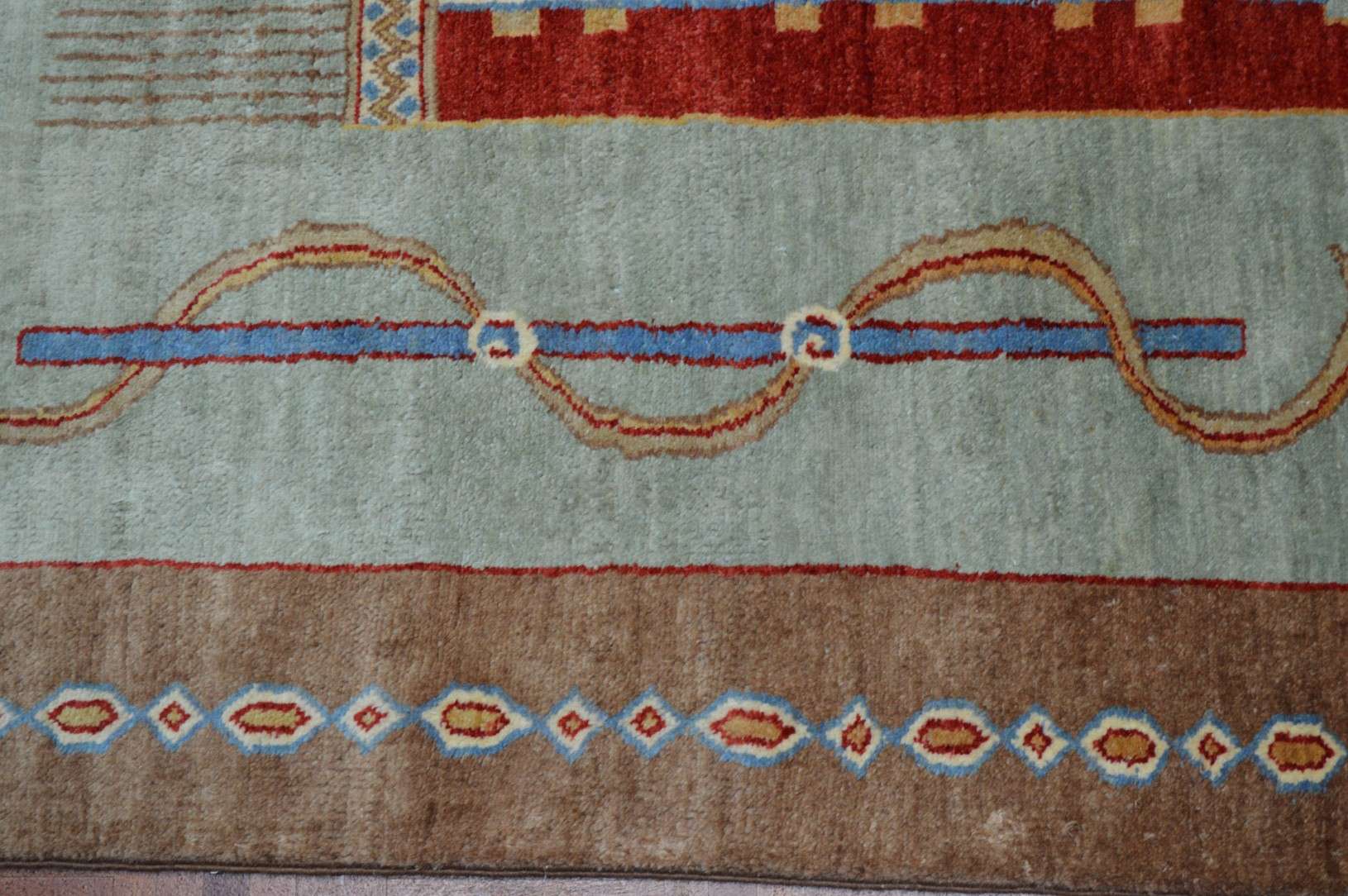 5' 9" x 9' 6" India Gabbeh Rug - Image 4