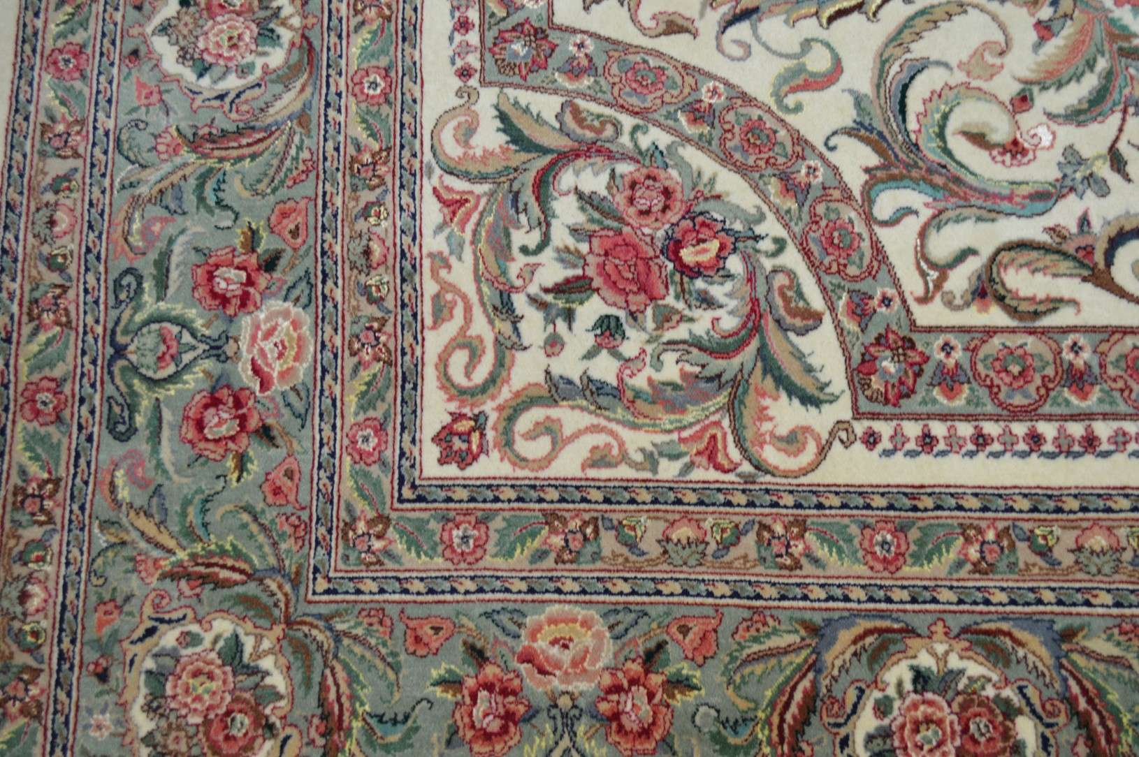 8' 1" x 10' 9" India Tebriz Rug - Image 8
