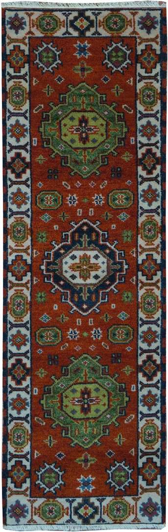 2' 0" x 6' 6" India Kazak Rug