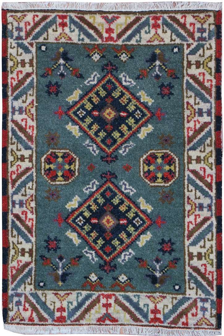 2' 0" x 3' 0" India Kazak Rug