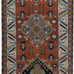 2' 6" x 9' 8" India Kazak Rug
