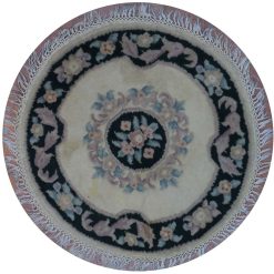 3' 0" x 3' 0" China Tebriz Round Rug