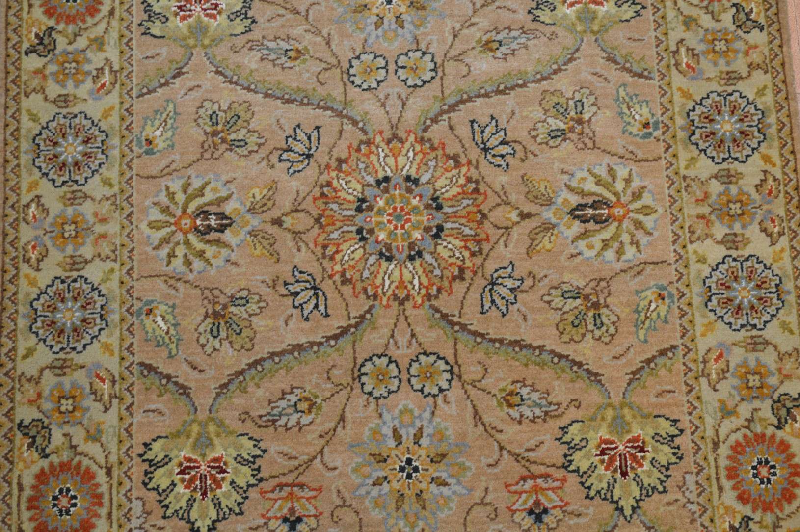 2' 4" x 4' 3" India Agra Rug - Image 9