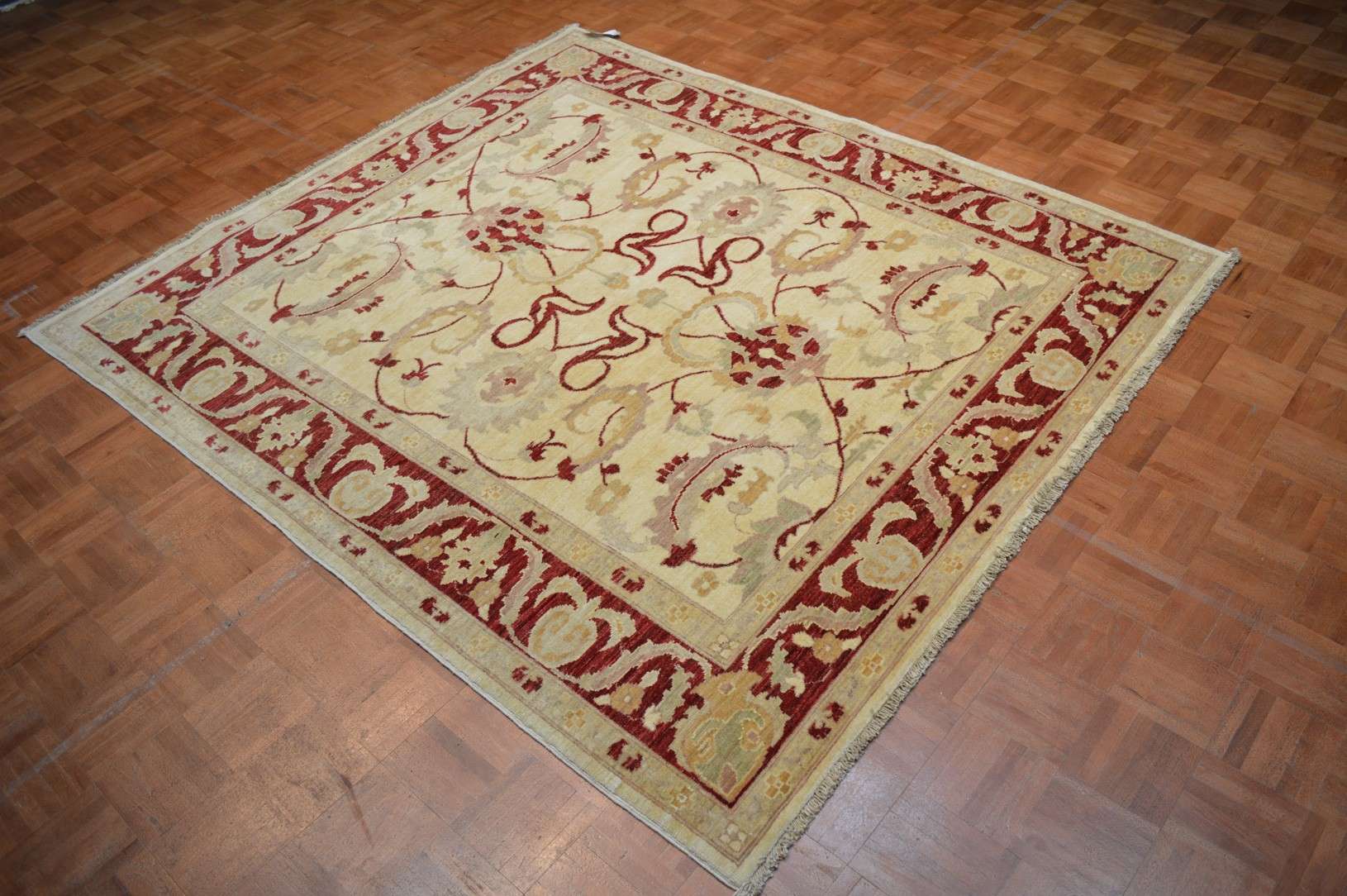 6' 0" x 6' 6" Pakistan Peshawar Rug - Image 3