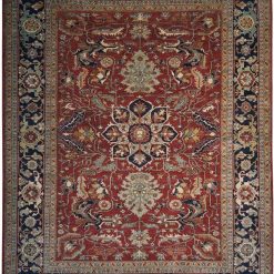9' 0" x 11' 8" Pakistan Serapi Rug