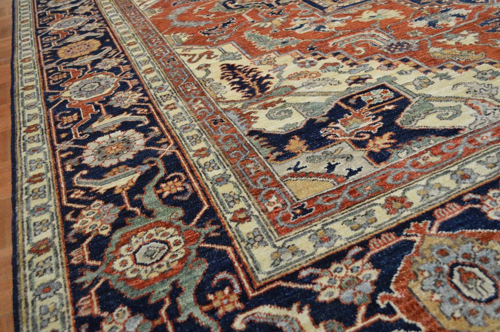 8' 3" x 9' 8" Pakistan Serapi Rug - Image 7