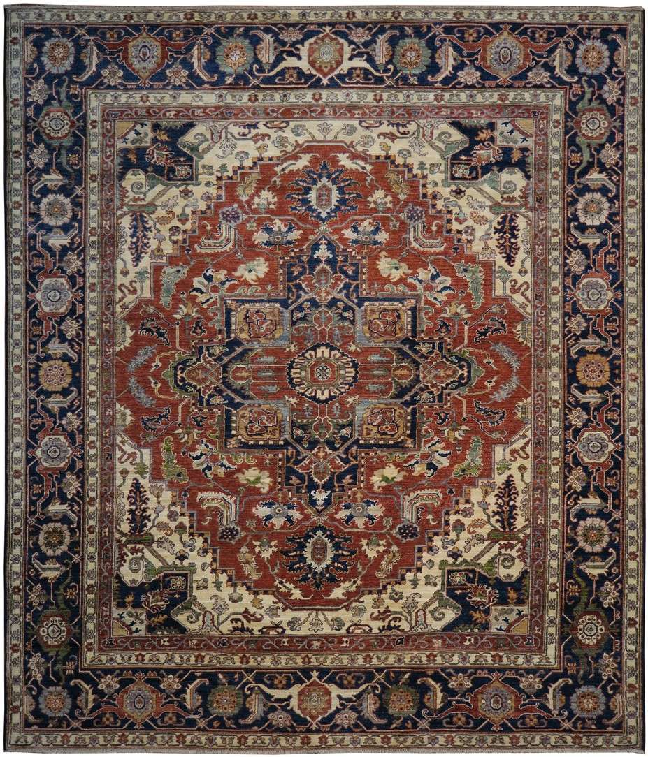 8' 3" x 9' 8" Pakistan Serapi Rug