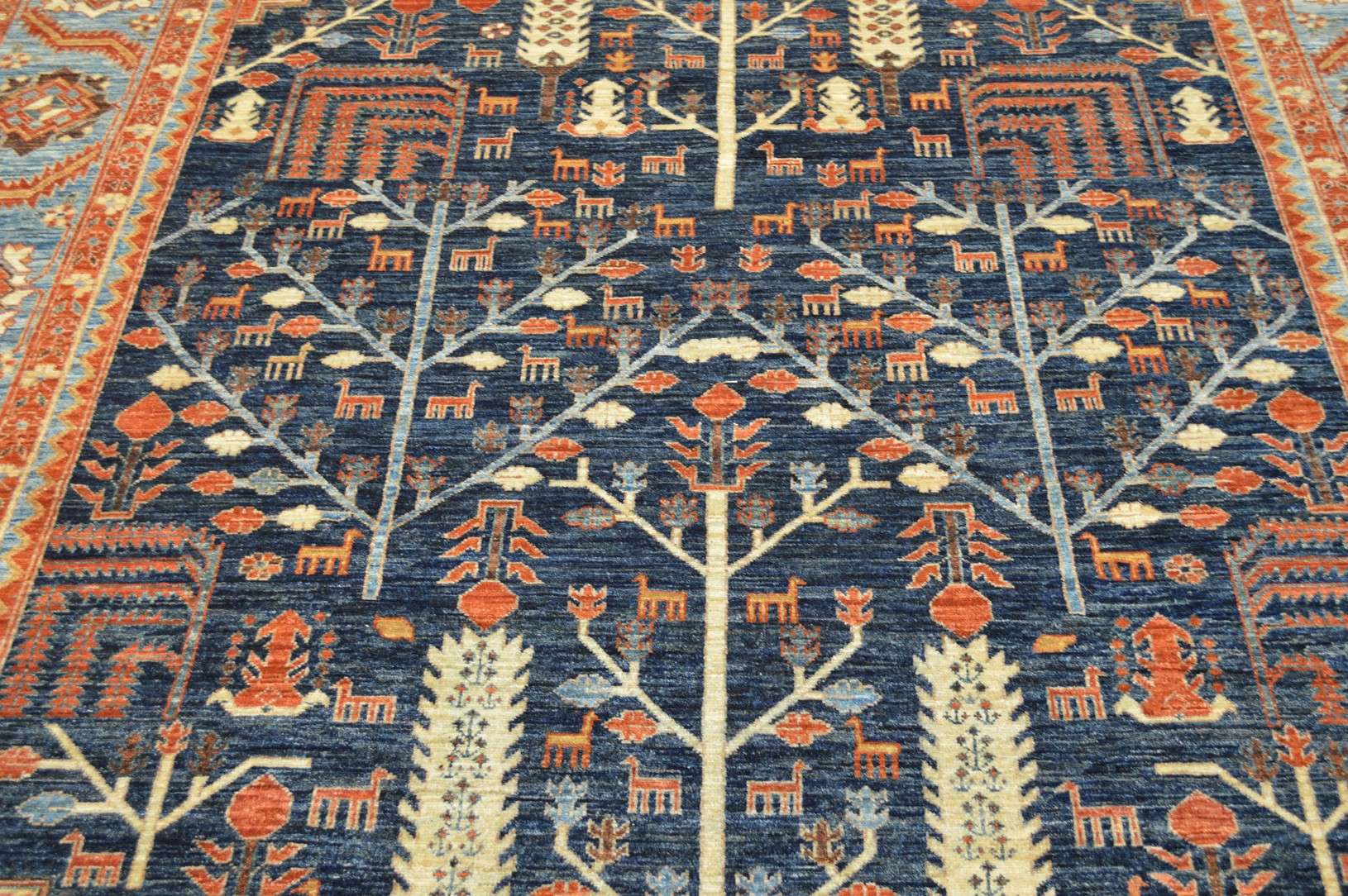 8' 2" x 10' 1" Pakistan Serapi Rug - Image 9