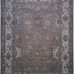 9' 2" x 12' 1" India Oushak Rug