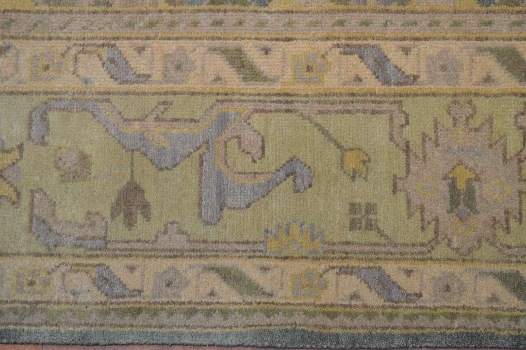 8' 1" x 9' 8" India Oushak Rug - Image 4