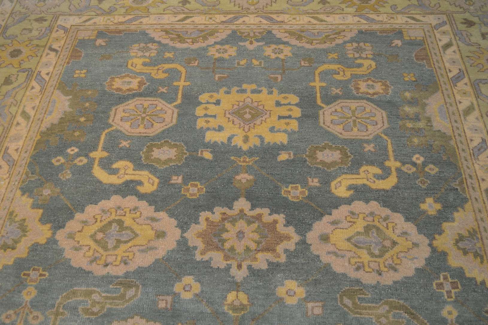 8' 1" x 9' 8" India Oushak Rug - Image 3