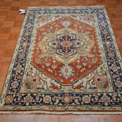 Alternative view of 4' 0" x 6' 0" India Serapi Rug