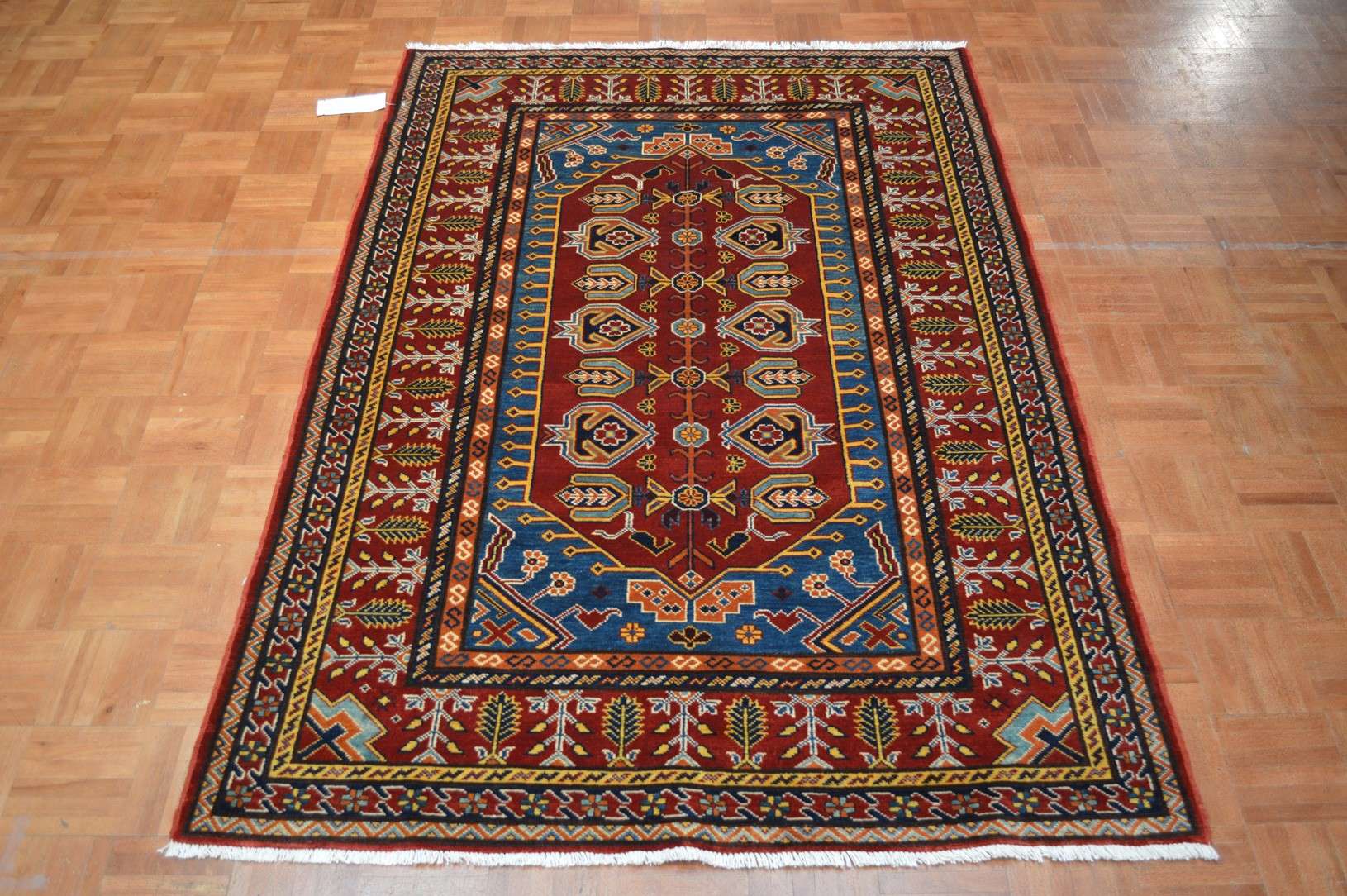 4' 2" x 6' 1" Pakistan Shirvan Rug - Image 2