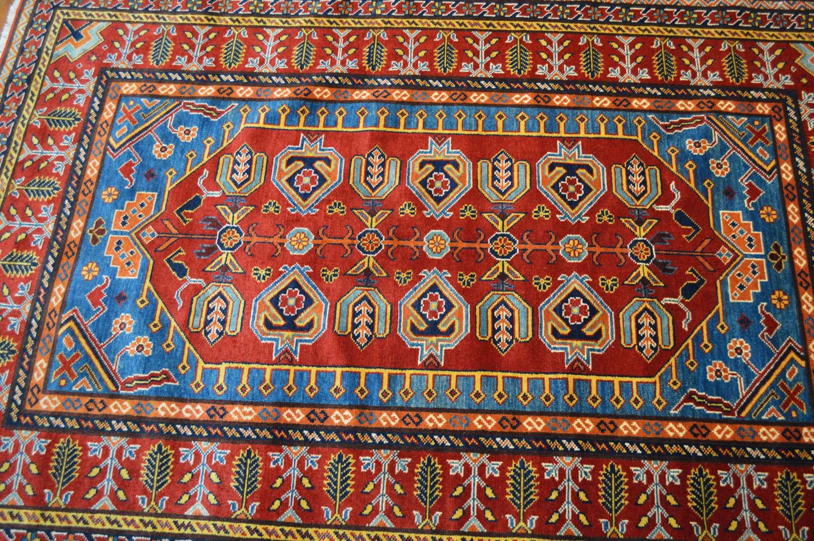 4' 2" x 6' 1" Pakistan Shirvan Rug - Image 10