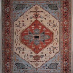 9' 1" x 12' 0" Pakistan Serapi Rug