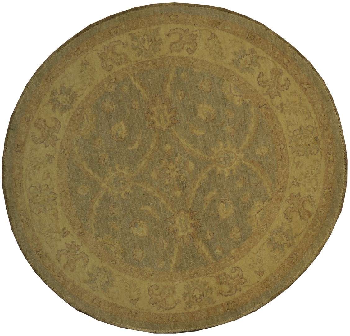 4' 0" x 4' 0" Pakistan Peshawar Round Rug