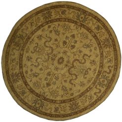 4' 3" x 4' 3" Pakistan Peshawar Round Rug